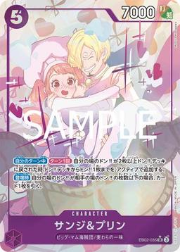 {EB02-035}Sanji & Pudding (Parallel / illust: Masaya Hasegawa)| Japanese ONE PIECE Single Card